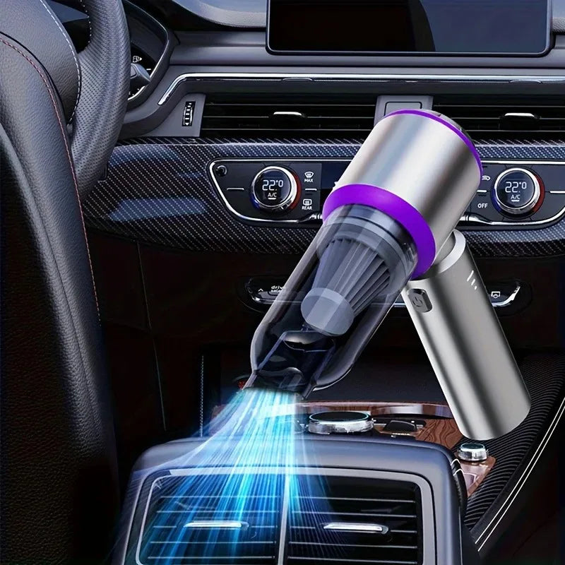 Powerful Car Vacuum Cleaner | Cordless Portable Car Cleaner | Powerful Air Duster Suitable for Home Appliances and Hair Dryers