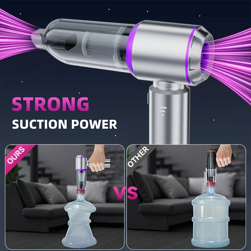 Powerful Car Vacuum Cleaner | Cordless Portable Car Cleaner | Powerful Air Duster Suitable for Home Appliances and Hair Dryers