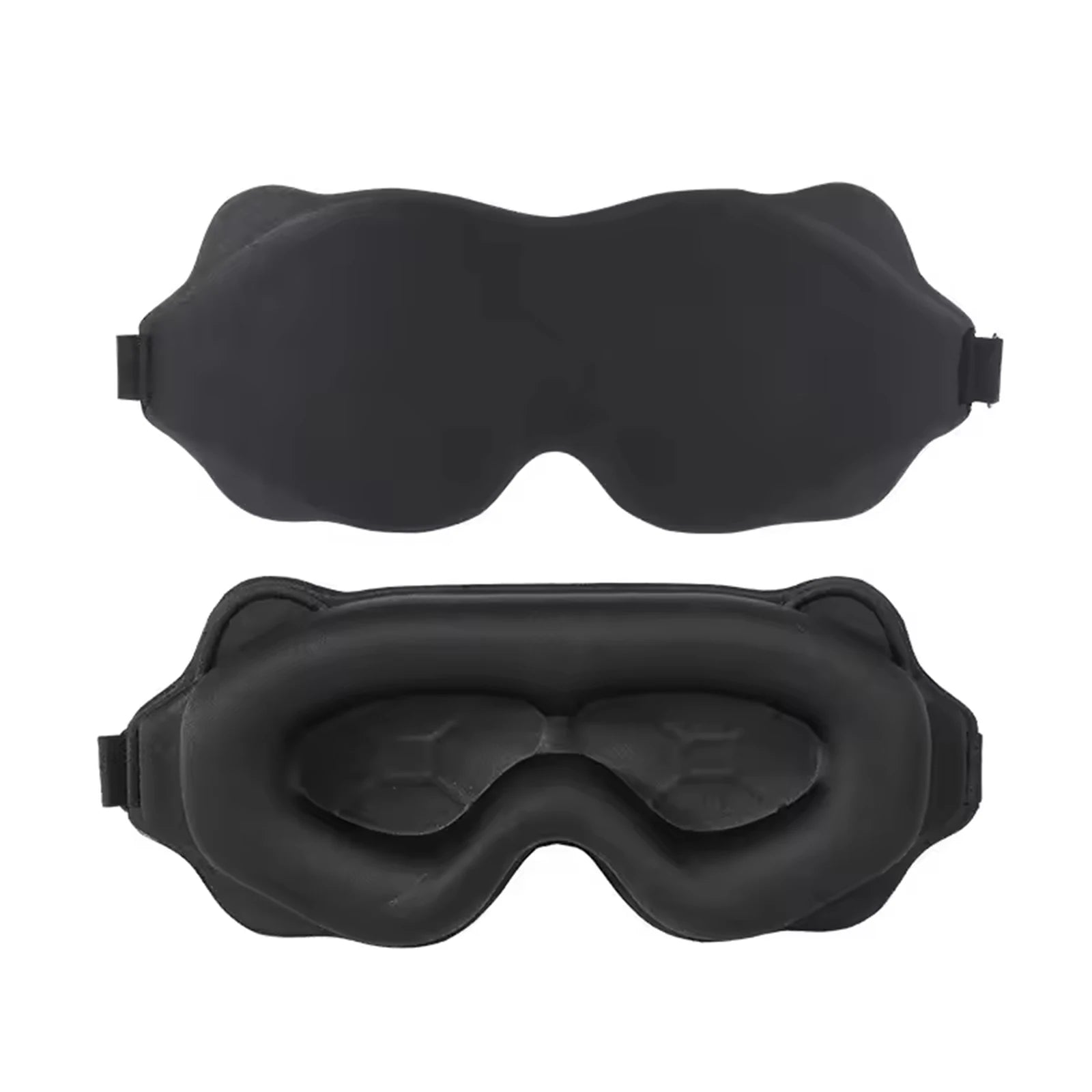 Sleep Eye Mask 3D Contoured Design Memory Foam Light Blocking Adjustable Strap for Travel Nap Airplane Soft Comfortable