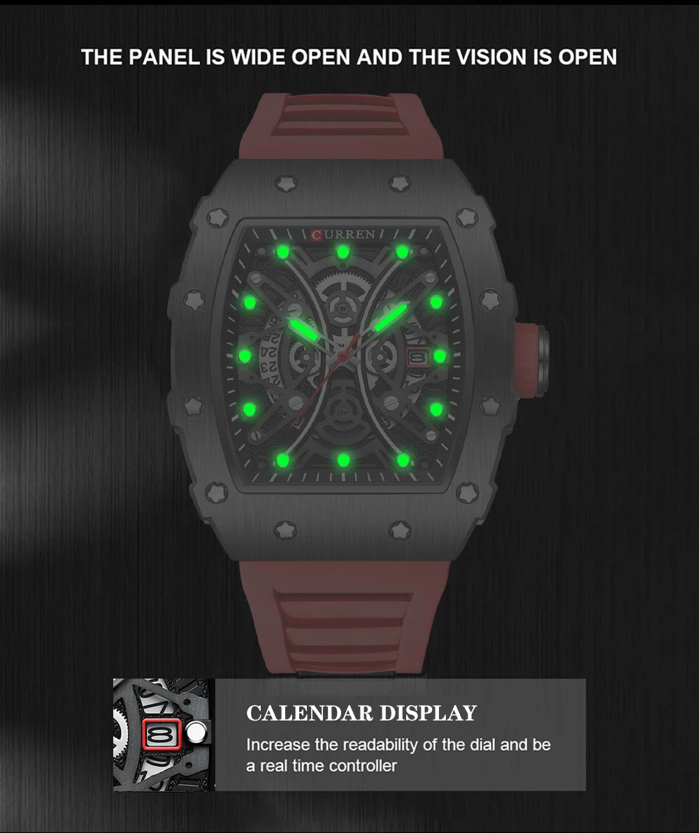 CURREN Mens Watch Luxury Quartz Wristwatch