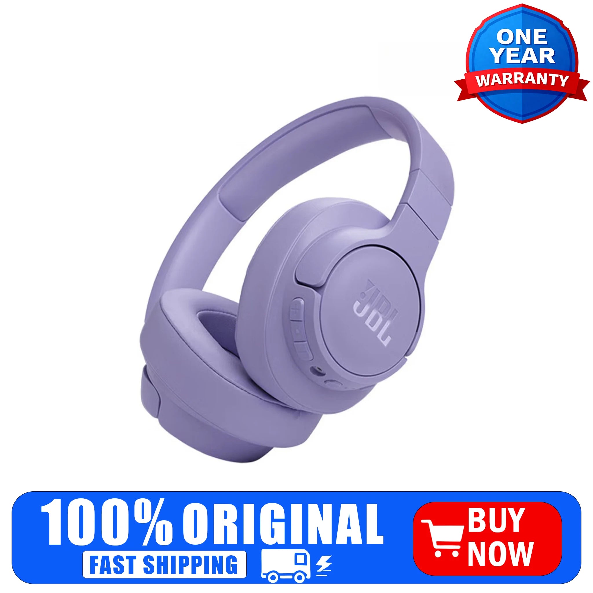JBL Tune 770NC Wireless Over-Ear Headphones, Adaptive Noise Cancelling, Smart Ambient, Bluetooth 5.3