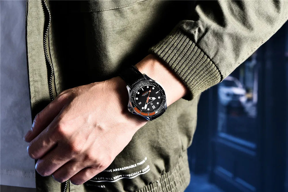 PAGANI DESIGN Luxury Brand Men's Automatic Watches Top 007 Commander Men Mechanical Wristwatch Japan NH35A Stainless Steel 1667