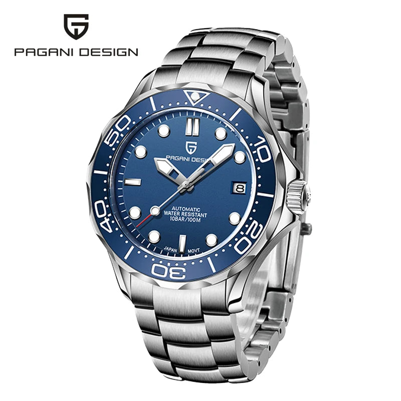 PAGANI DESIGN Luxury Brand Men's Automatic Watches Top 007 Commander Men Mechanical Wristwatch Japan NH35A Stainless Steel 1667