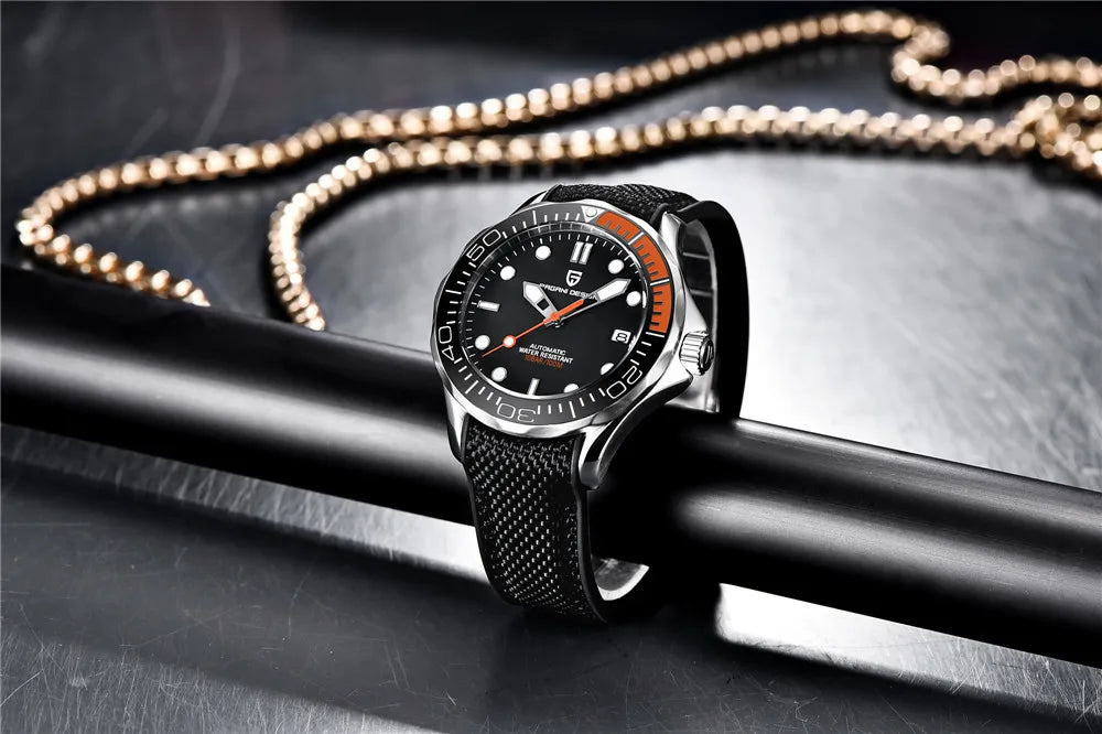 PAGANI DESIGN Luxury Brand Men's Automatic Watches Top 007 Commander Men Mechanical Wristwatch Japan NH35A Stainless Steel 1667