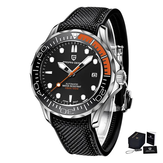 PAGANI DESIGN Luxury Brand Men's Automatic Watches Top 007 Commander Men Mechanical Wristwatch Japan NH35A Stainless Steel 1667