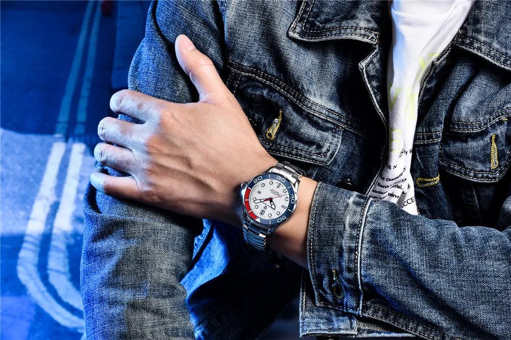 PAGANI DESIGN Luxury Brand Men's Automatic Watches Top 007 Commander Men Mechanical Wristwatch Japan NH35A Stainless Steel 1667