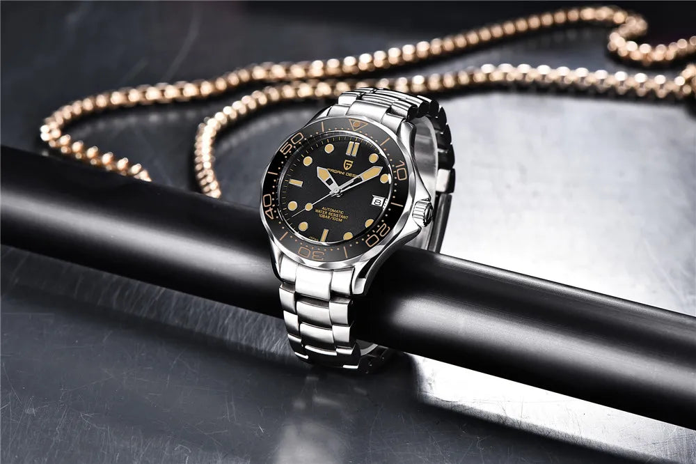 PAGANI DESIGN Luxury Brand Men's Automatic Watches Top 007 Commander Men Mechanical Wristwatch Japan NH35A Stainless Steel 1667