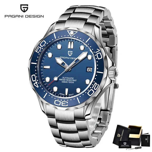 PAGANI DESIGN Luxury Brand Men's Automatic Watches Top 007 Commander Men Mechanical Wristwatch Japan NH35A Stainless Steel 1667
