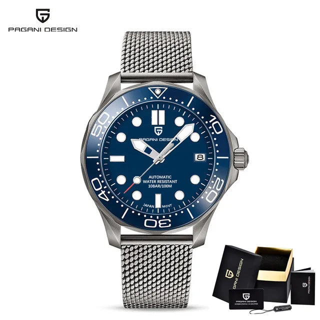 PAGANI DESIGN Luxury Brand Men's Automatic Watches Top 007 Commander Men Mechanical Wristwatch Japan NH35A Stainless Steel 1667