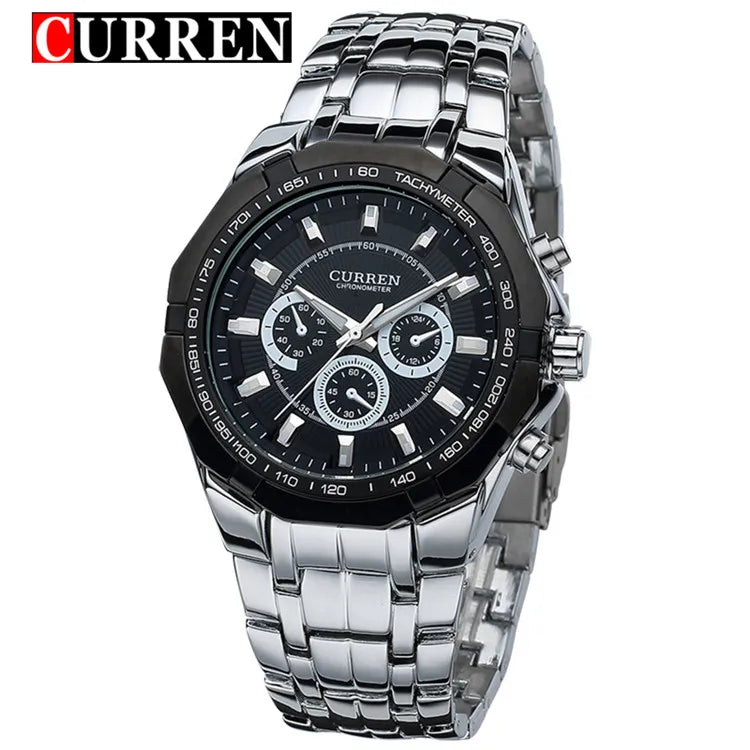 2018 New CURREN Watches Men Top Luxury Brand Hot Design Military Sports Wrist watches Men Digital Quartz Men Full Steel Watch