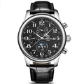 CARNIVAL Moon Phase Date Men's Watches Luxury Brand Automatic Mechanical Watch Men Business Leather Clock Reloj Hombre