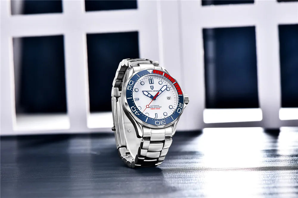PAGANI DESIGN Luxury Brand Men's Automatic Watches Top 007 Commander Men Mechanical Wristwatch Japan NH35A Stainless Steel 1667