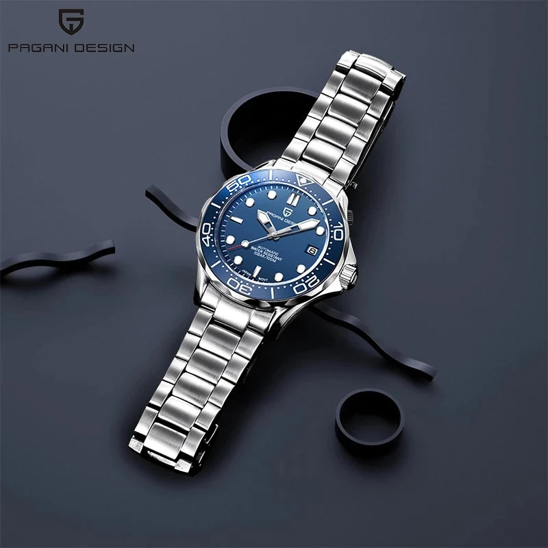 PAGANI DESIGN Luxury Brand Men's Automatic Watches Top 007 Commander Men Mechanical Wristwatch Japan NH35A Stainless Steel 1667