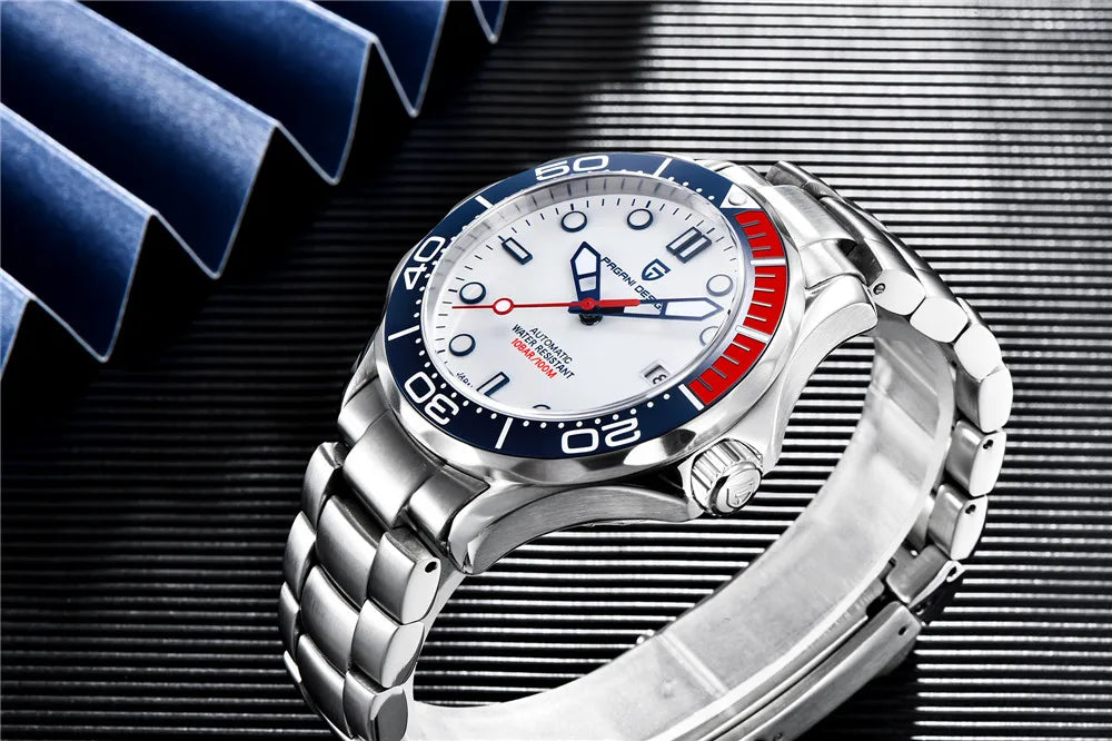 PAGANI DESIGN Luxury Brand Men's Automatic Watches Top 007 Commander Men Mechanical Wristwatch Japan NH35A Stainless Steel 1667