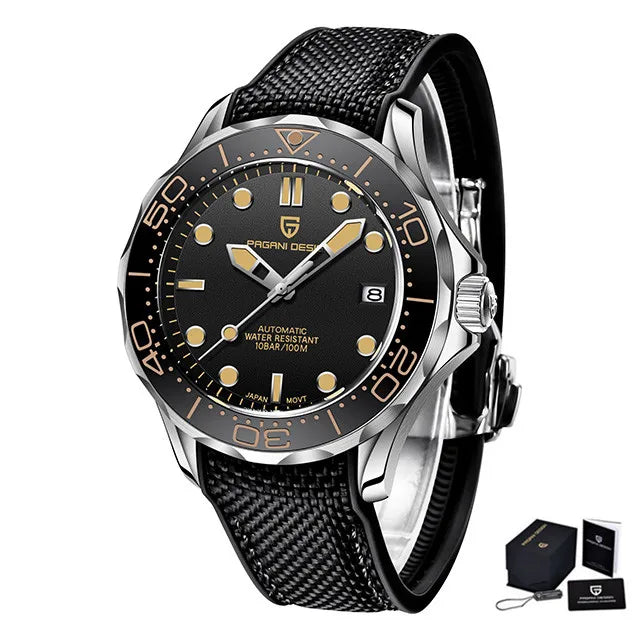 PAGANI DESIGN Luxury Brand Men's Automatic Watches Top 007 Commander Men Mechanical Wristwatch Japan NH35A Stainless Steel 1667