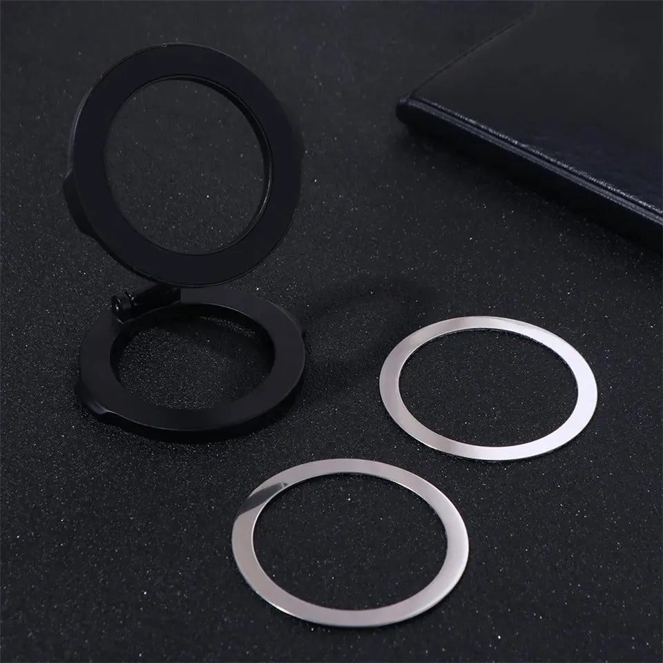 New Foldable Double Sided Magnetic Phone Holder for Magsafe Gym Treadmill Universal Folding Car Holder Magnetic Smartphone Stand