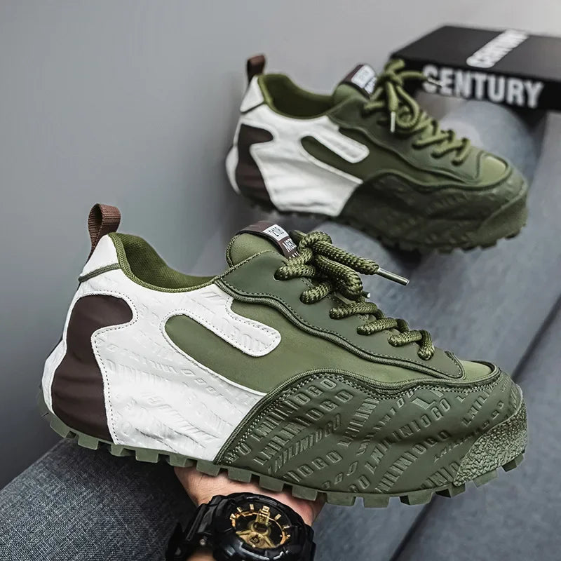 2026 Chunky Sneakers Mens Designer Sport Shoes Men's Fashion Casual Mesh Breathable Increased Platform Shoes Zapatillas Comodas