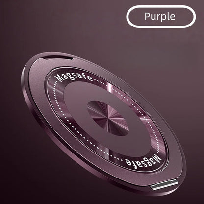 Magnetic Phone Holder Pivot Self Adhesive Ring 360 Degree Ultra Thin Rotation Premium Zinc Alloy Material Portable Desktop Gift
