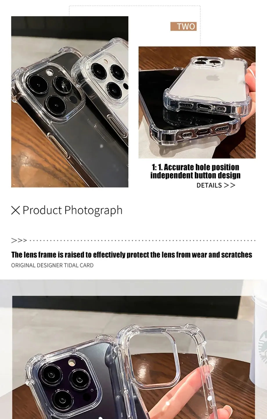 Luxury Shockproof Clear Phone Case