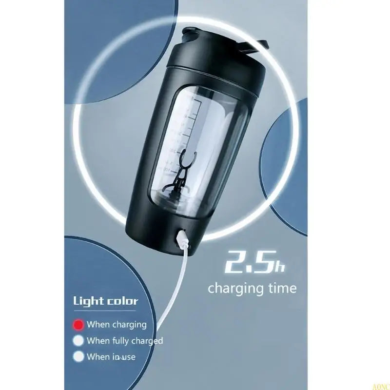 A0NC Electric Protein Shaker Bottle Bottles Shaker Bottles USB Rechargeable