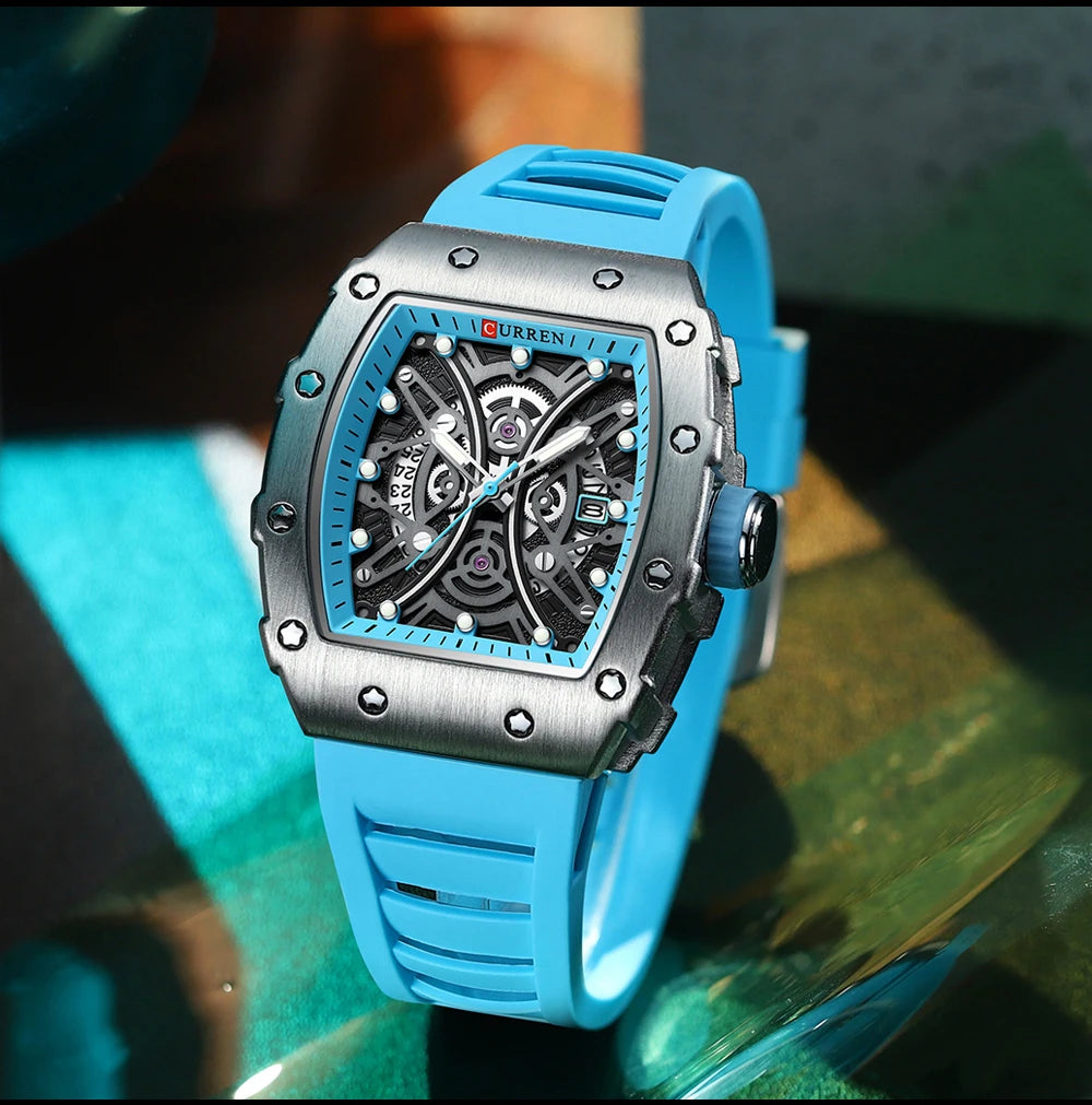 CURREN Mens Watch Luxury Quartz Wristwatch