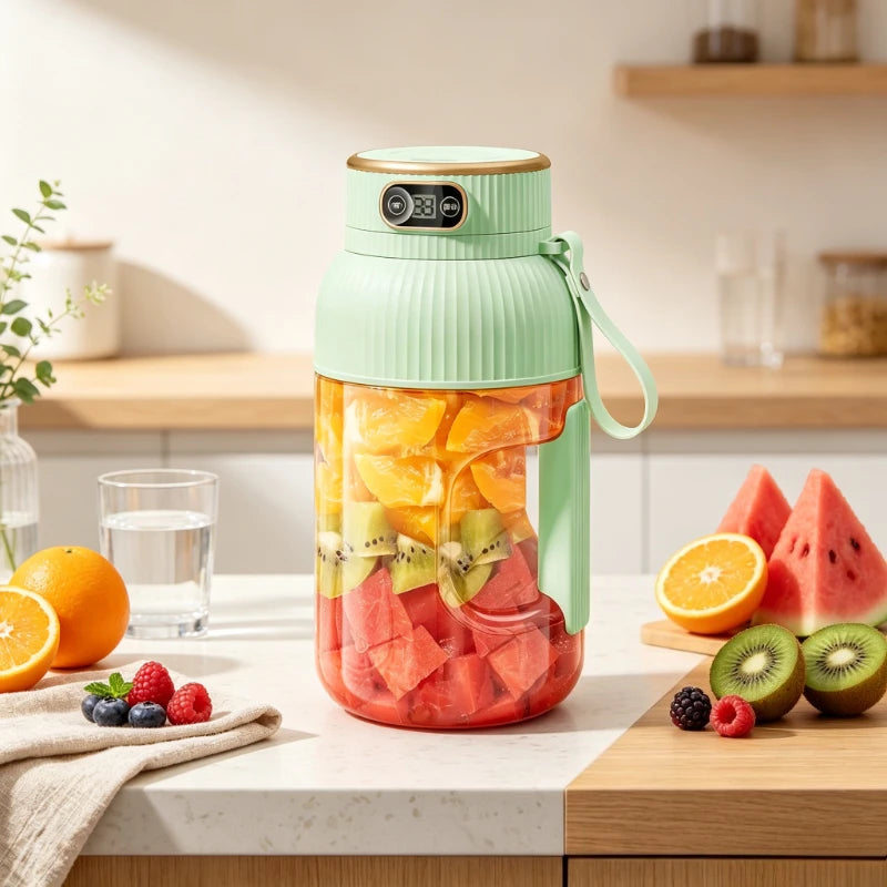 Fruit Juicer Cup Portable Electric Fruit Mixer Stirrng Cup Large Capacity Smoothie Quick Making Bottle Suitable Juice Production