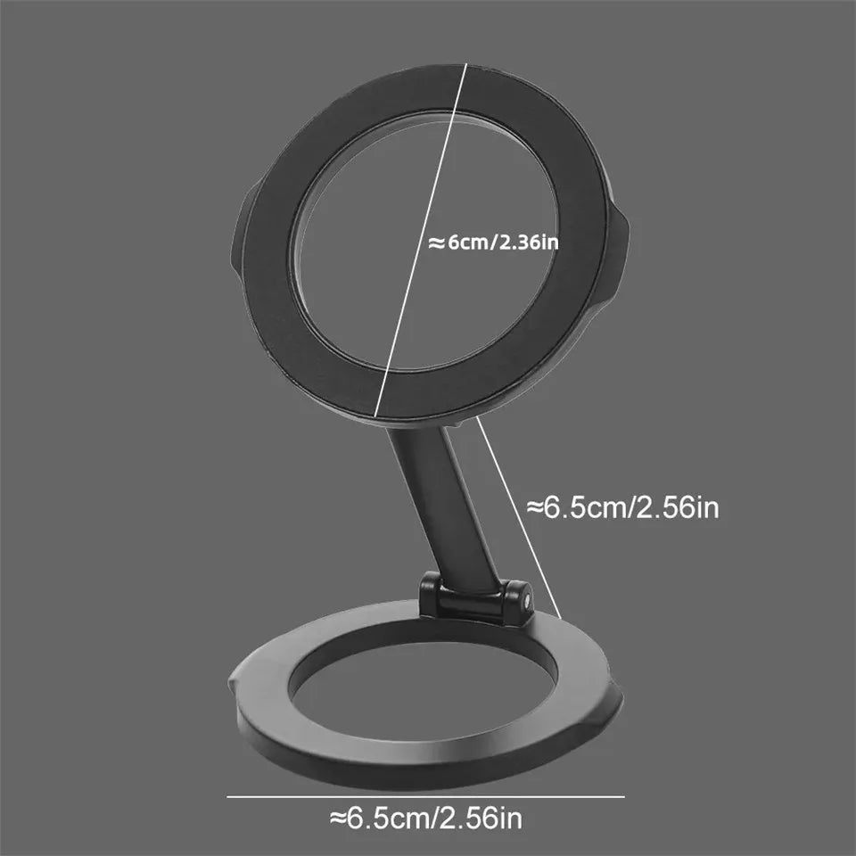 New Foldable Double Sided Magnetic Phone Holder for Magsafe Gym Treadmill Universal Folding Car Holder Magnetic Smartphone Stand