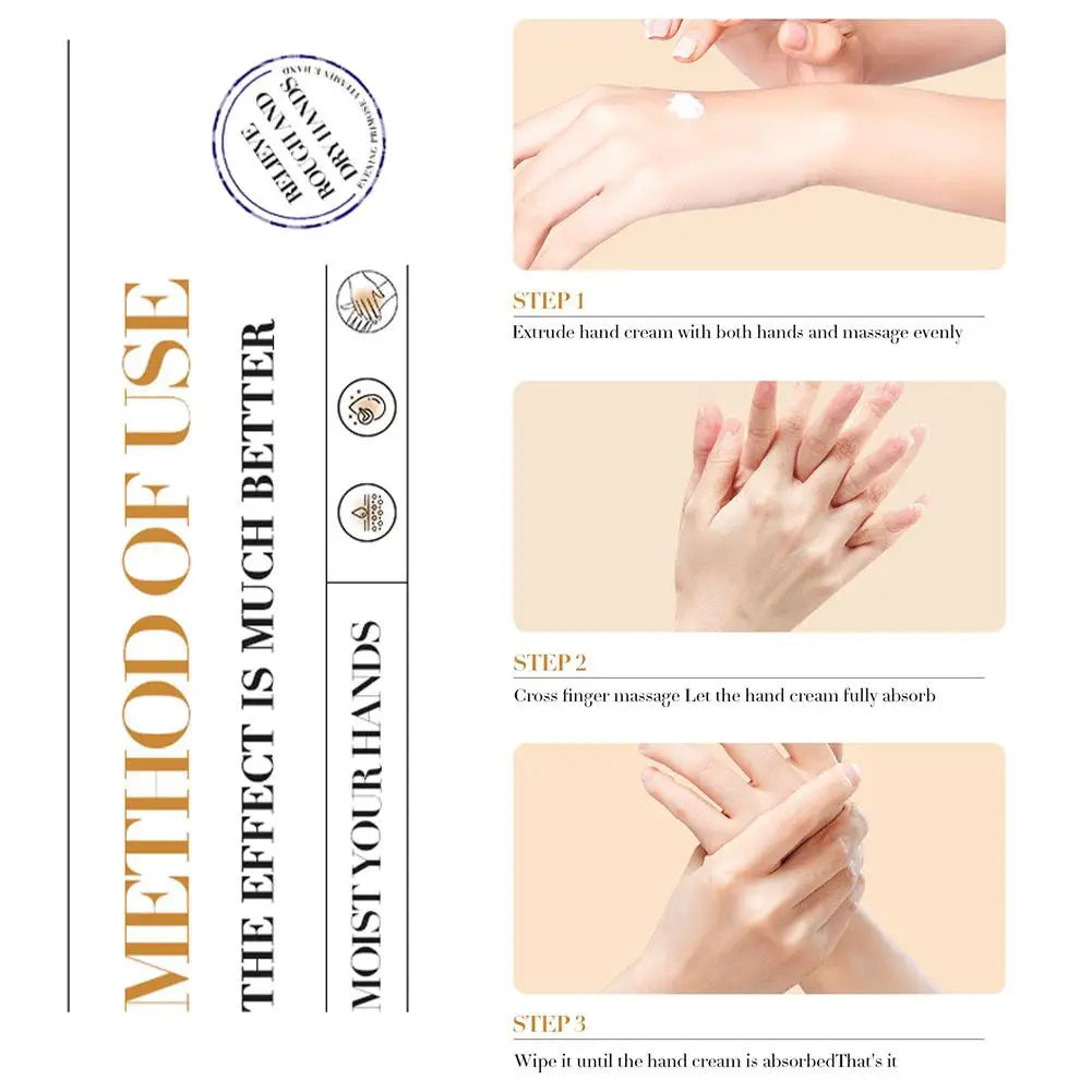 Collagen Hand Cream Skin Soften Nourish Moisturizing Korean Skin Care Cracked Repair Hand Skin Care Products