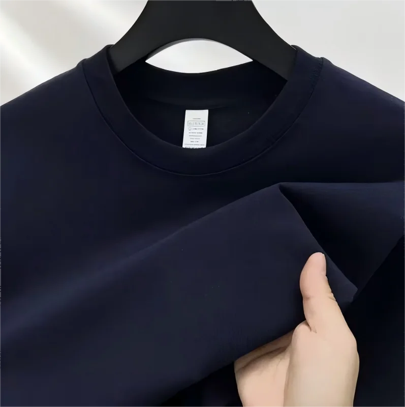 Summer 100% Pure Cotton Men's and Women's Casual Sports Loose Soft Short-sleeved O-neck Comfortable and Breathable T-shirt