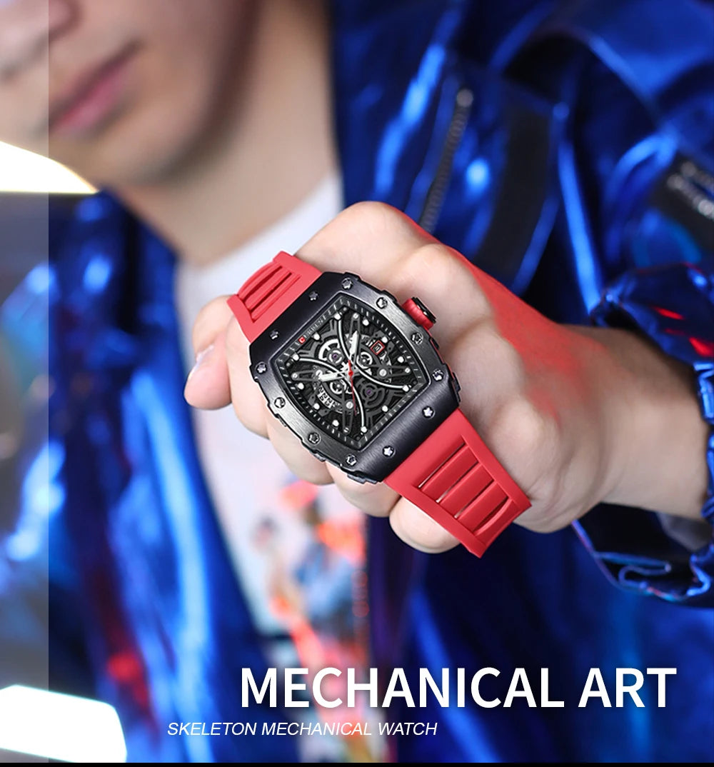 CURREN Mens Watch Luxury Quartz Wristwatch Stainless Steel Waterproof Chronograph Fashion Clock Watch for Men