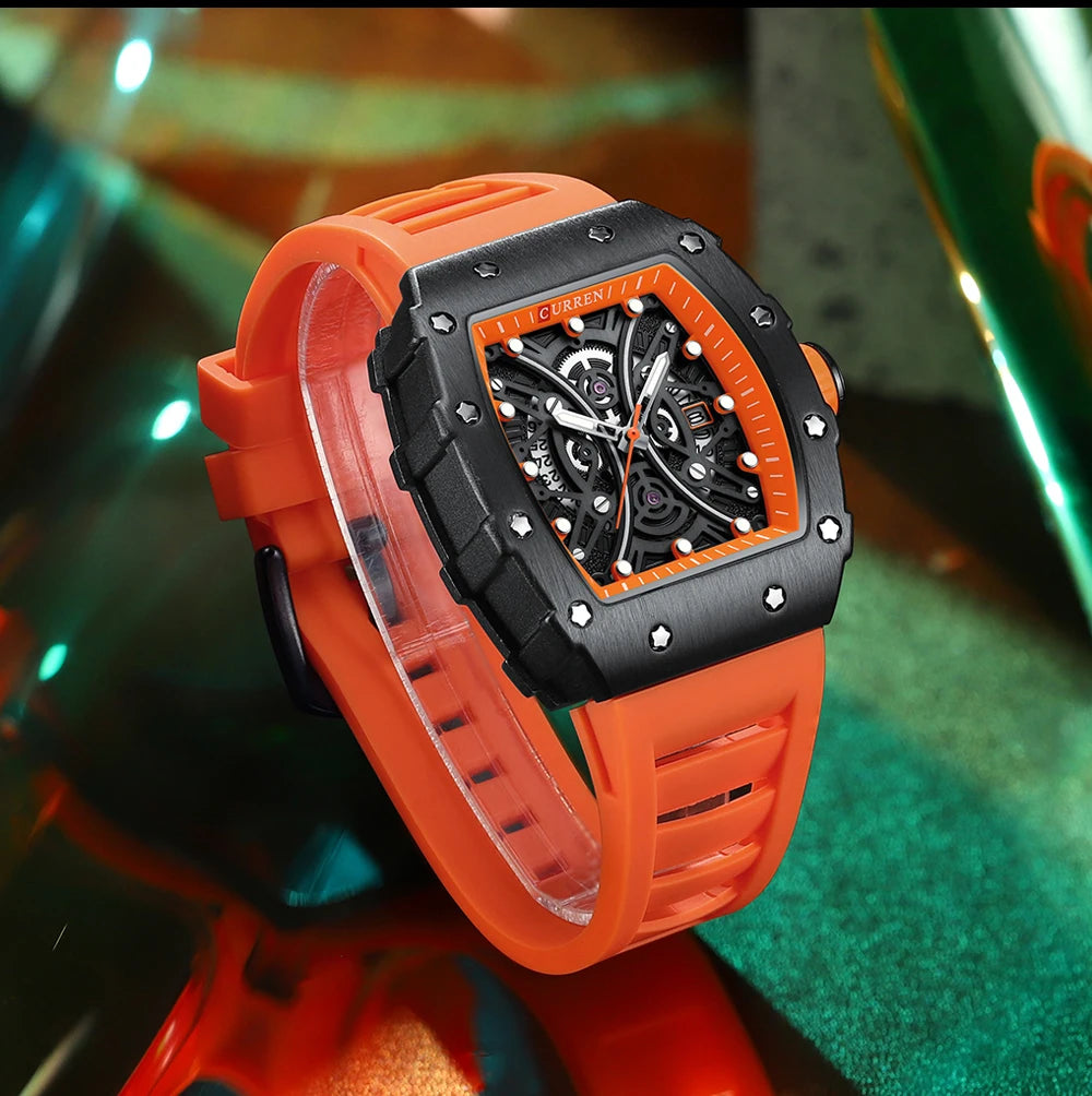 CURREN Mens Watch Luxury Quartz Wristwatch