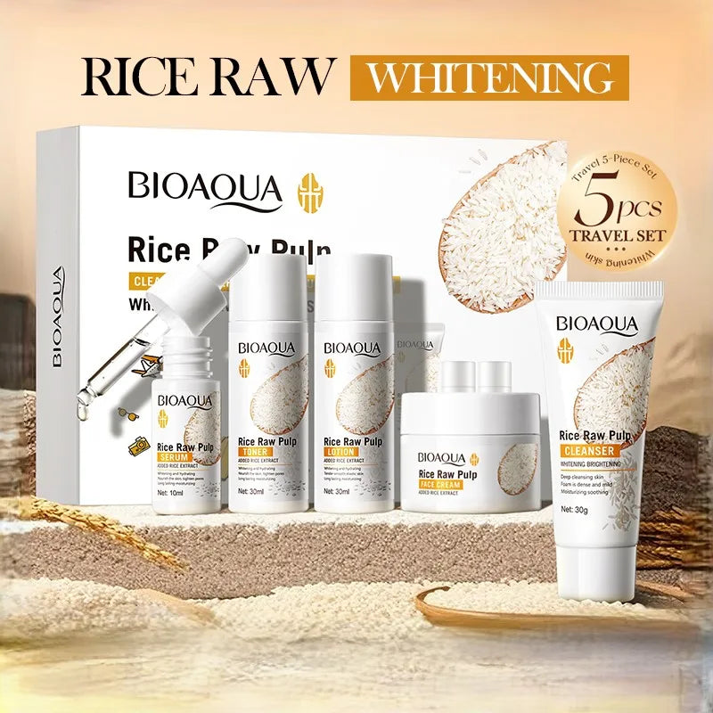 Rice Puree Skin Care Set &amp; Soap 