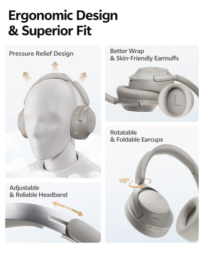  Adaptive ANC Over Ear Headphone 