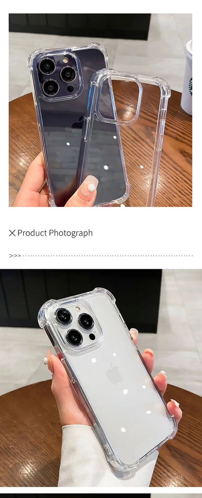 Luxury Shockproof Clear Phone Case