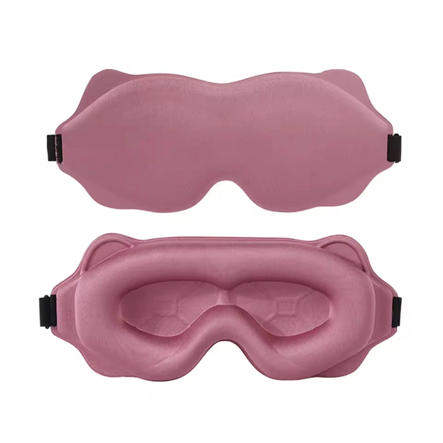 Sleep Eye Mask 3D Contoured Design Memory Foam Light Blocking Adjustable Strap for Travel Nap Airplane Soft Comfortable
