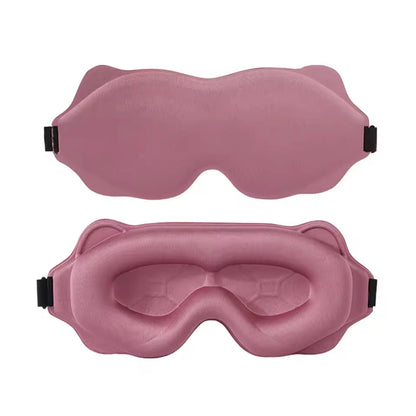 Sleep Eye Mask 3D Contoured Design Memory Foam Light Blocking Adjustable Strap for Travel Nap Airplane Soft Comfortable