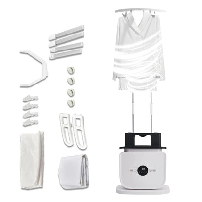 Automatic Portable Mini Folding Garment Iron Machine Clothes Dryer with Air Dry Heater Ironing Function for Home Travel
