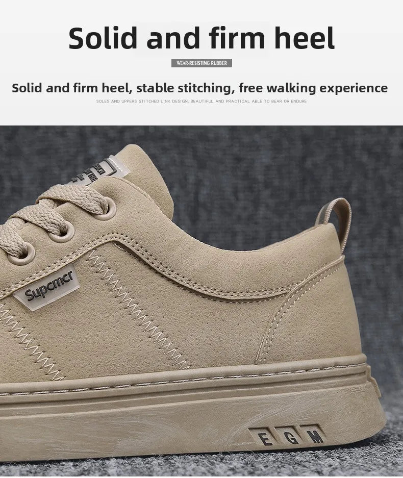 Men's Shoes 2026 New Spring Work Safety Shoes, Anti-slip, Wear-resistant, Versatile Casual Sports Work Shoes, Men's Board Shoes