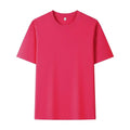 Summer 100% Pure Cotton Men's and Women's Casual Sports Loose Soft Short-sleeved O-neck Comfortable and Breathable T-shirt