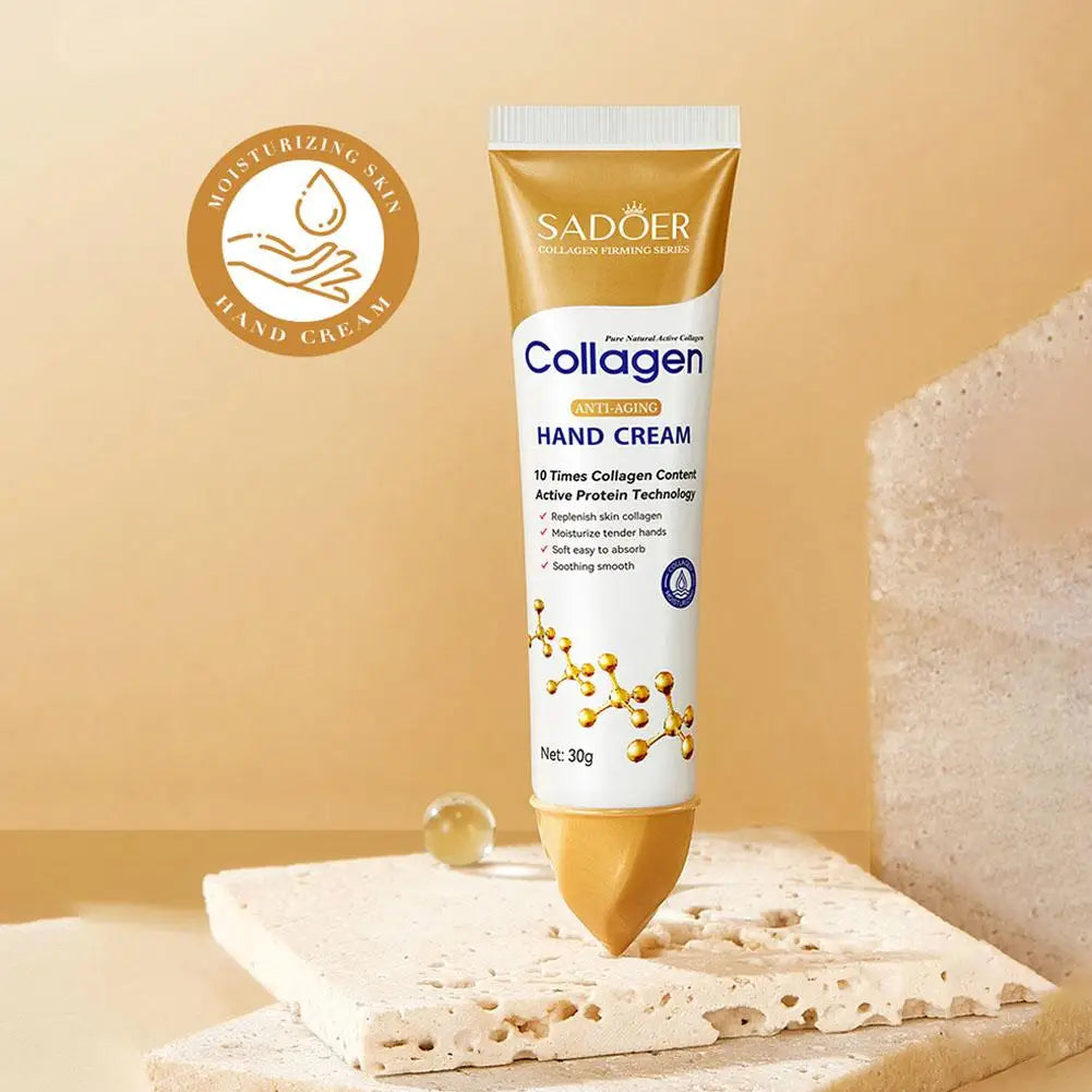 Collagen Hand Cream Skin Soften Nourish Moisturizing Korean Skin Care Cracked Repair Hand Skin Care Products