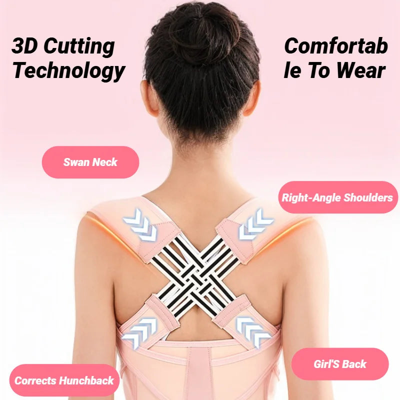 Back Brace Posture Corrector For Women And Men, Shoulder Straightener Adjustable Full Support Upper Lower Pain Relief Belt
