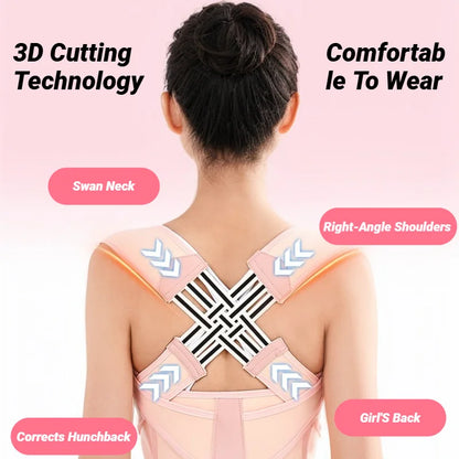 Back Brace Posture Corrector For Women And Men, Shoulder Straightener Adjustable Full Support Upper Lower Pain Relief Belt