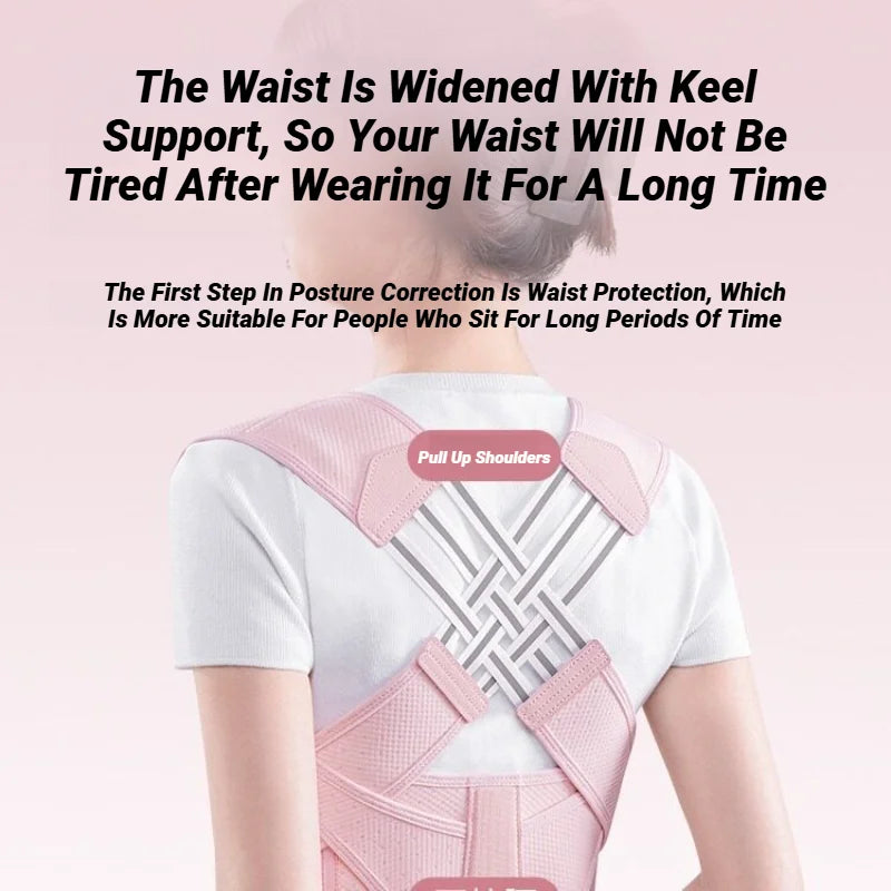Back Brace Posture Corrector For Women And Men, Shoulder Straightener Adjustable Full Support Upper Lower Pain Relief Belt