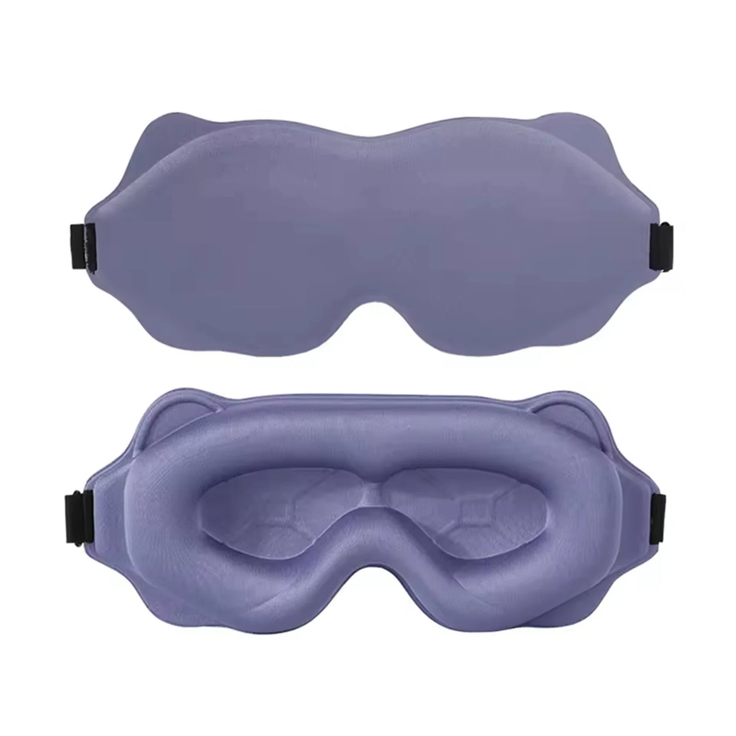 Sleep Eye Mask 3D Contoured Design Memory Foam Light Blocking Adjustable Strap for Travel Nap Airplane Soft Comfortable