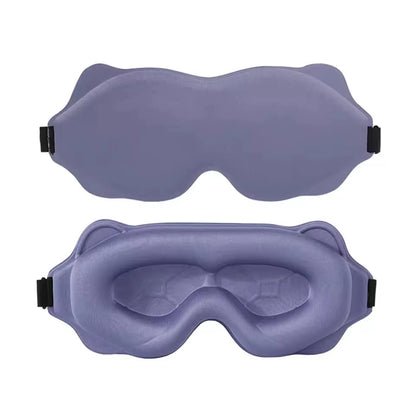 Sleep Eye Mask 3D Contoured Design Memory Foam Light Blocking Adjustable Strap for Travel Nap Airplane Soft Comfortable