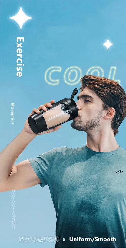 Electric Protein Shaker Bottle Portable 1200mAh Rechargeable Blender Cup Automatic Self Stirring Mug 650ml Mixing Cups for Fitne