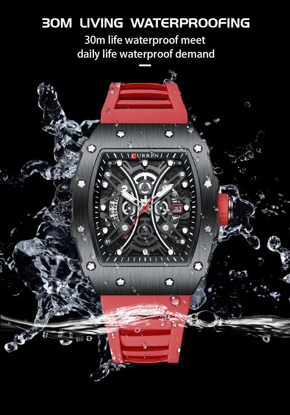 CURREN Mens Watch Luxury Quartz Wristwatch