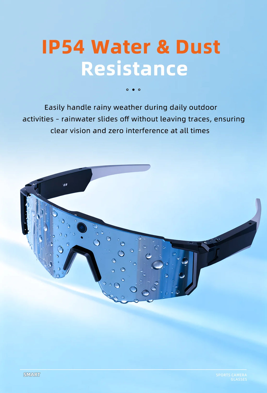 1200P Video Recording Smart Glasses AI Voice Control Translation Bluetooth Sunglasses Polarized Anti-Shake Outdoor Sport Eyewear
