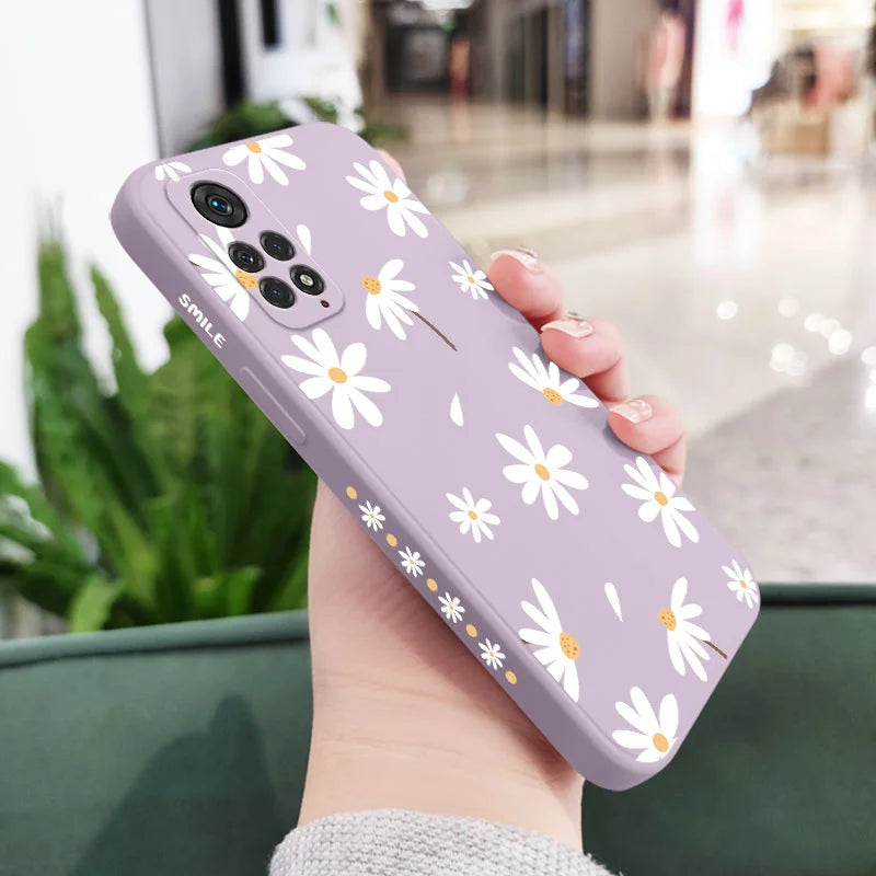 Plain Daisies Phone Case For Xiaomi Redmi Note 14 13 12 12S 11 11S 10 10A 10T 10S 9T 9 8 7 Pro Plus 10C 4G 5G Cover