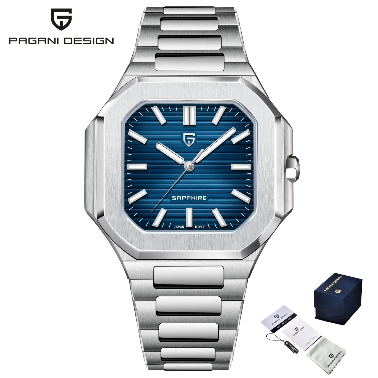 PAGANI DESIGN 2026 Men's Luxury Watch Mechanical Chronograph Quartz Movement Stainless Steel Waterproof Sapphire Crystal Top Br